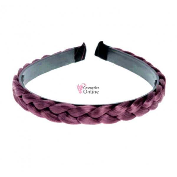 Bentita pentru par impletita spic BST012 Burgundy